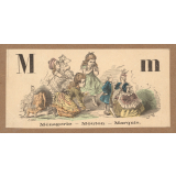 Cartes alphabétiques. M. N. O. 