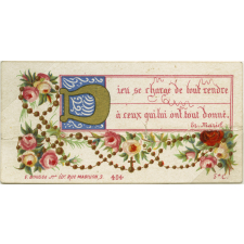 Images religieuses. Dieu se charge de tout rendre à ceux qui lui ont tout donné.