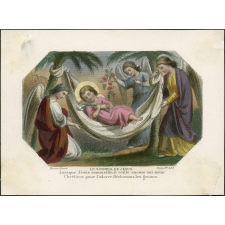 Image religieuse. Série sur la vie de l'Enfant Jésus.