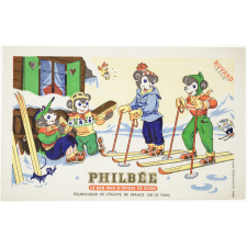 Buvard publicitaire. Philbée. Fournisseur de l'équipe de France (Ski de fond).