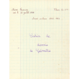 Cahier de devoirs de géométrie