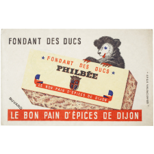 Buvard publicitaire. Fondant des ducs Philbée.