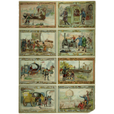 Images à collectionner. Les différents moyens de transport.