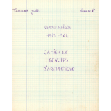 Cahier de devoirs d'arithmétique