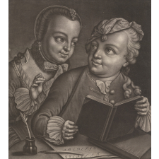 La leçon de lecture et d'écriture.