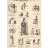 Album du collégien par Bertall (Suite). Au collège. § III. - La classe et l'étude (Scènes de moeurs) - § IV. Faits d'hiver. (Avec un traité sur les engelures, leurs avantages et leurs inconvénients.).