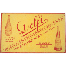 Buvard publicitaire. Dolfi. Grande distillerie strasbourgeoise.