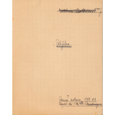Cahier d'Algèbre