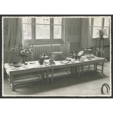 Ecole maternelle Xavier Aubryet. Exposition de travaux manuels par les écoles du département de l'Aisne.