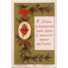 Images religieuses. L'oeil de Dieu nou regarde, ne faites devant lui que le bien.