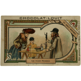Cartes réclame. Chocolat-Louit. Les jouets modernes