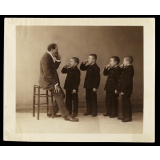 Enfants à l'Institut des Sourds-muets d'Asnières. 