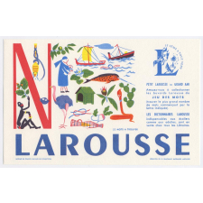 Buvard publicitaire. Larousse. Jeu des mots. Lettre N. 