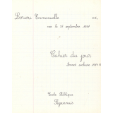 Cahier du jour