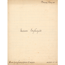 Lecture expliquée