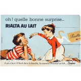 Buvard publicitaire. Rialta au lait. Menier.