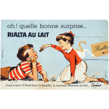 Buvard publicitaire. Rialta au lait. Menier.