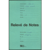 Relevé de notes