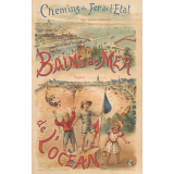 Bains de mer de l'océan. Les Sables d'Olonne. Royan.