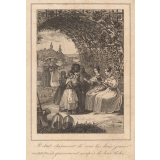 Il était charmant de voir les deux jeunes institutrices gravement occupés de leur tâche. La psyché des jeunes personnes de A. E. Saintes.