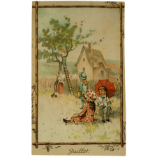 Cartes réclame. Maison de la Belle Jardinière. Portrait d'enfants. 