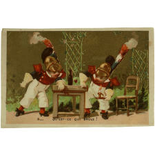 Images à collectionner. Enfants cuirassiers.