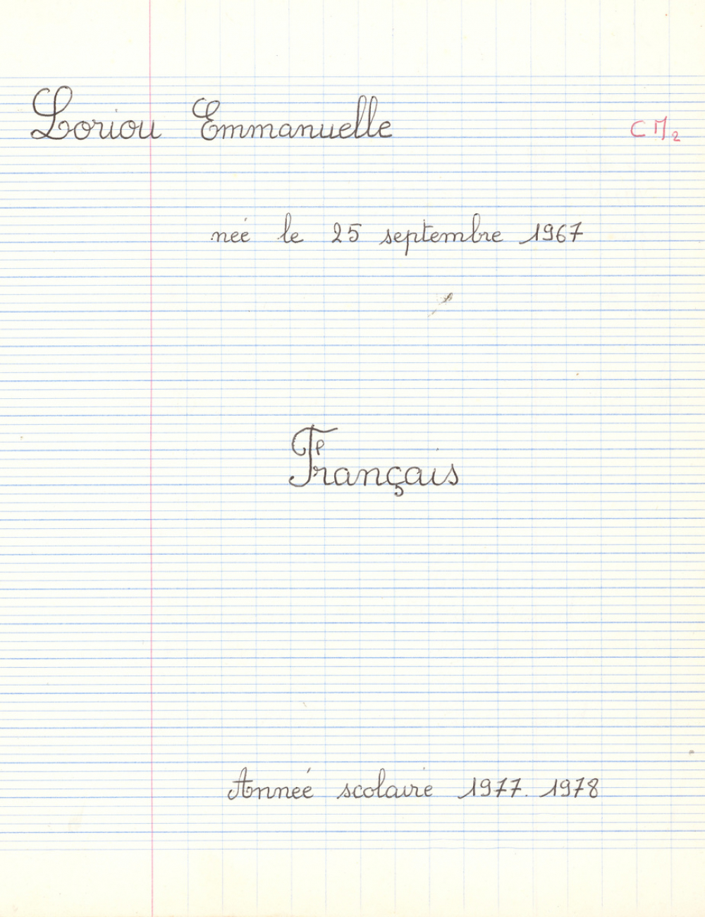 Cahier du jour