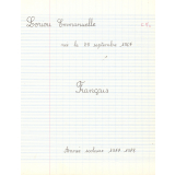 Cahier du jour
