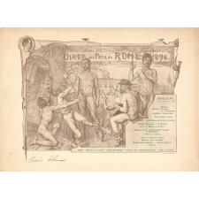 Dîner des Prix de Rome 1896. Ecole Supérieure de la Marine.