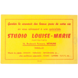 Buvard publicitaire. Studio Louise-Marie. 