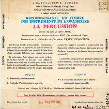 Reconnaissance du timbre des instruments de l'orchestre. Percussion