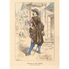 Ecolier au XVIIe siècle.