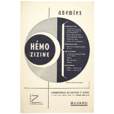 Buvard publicitaire. Hémo-Zizine.