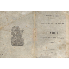 Image religieuse. Livret d'enfant placé chez un maitre. Service des enfants assistés. Département de Vaucluse. Couverture.