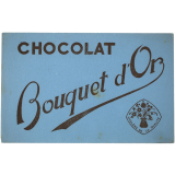 Buvard publicitaire. Chocolat Bouquet d'Or. 