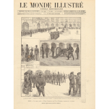 La revue passée à l'École Centrale, par M. de Freycinet, Ministre de la Guerre.