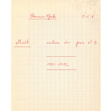 Cahier du jour