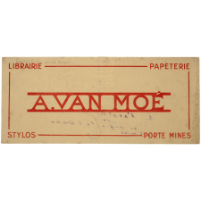 Buvard publicitaire. Librairie Papeterie A. Van Moé (Rouen).
