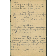 Cahiers de préparation de cours.