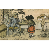 En Alsace reconquise - Enfants d'Alsace et de Lorraine - Le communiqué est bon… alors, ma petite, encore une bouteille… et du meilleur!