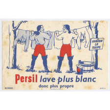 Buvard publicitaire. Fanfan la Tulipe. Persil.