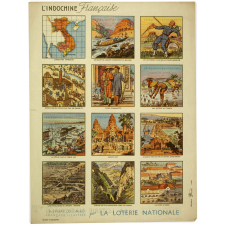 L'Histoire coloniale française illustrée. Images à découper offertes par La Loterie Nationale.