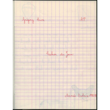 Cahier du jour