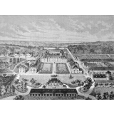 Vue à vol d'oiseau de l'Ecole Nationale agricole de Grignon (Sene et Oise).