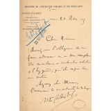 Dossier réuni à la demande du Musée Pédagogique, regroupant les circulaires et instructions relatives à l'hygiène. 