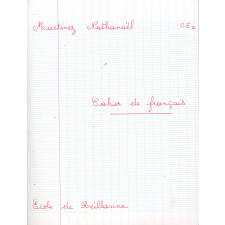 Cahier de français