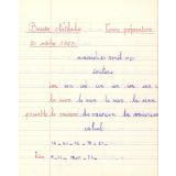 Cahier du jour