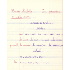 Cahier du jour