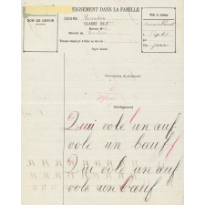 Devoir d'écriture