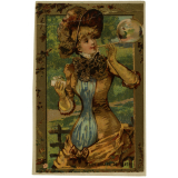Images à collectionner. Les loisirs des jeunes filles. 